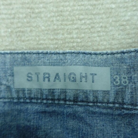 Gap Chino Shorts Men's 38  Straight Blue Cotton Fly Button - Picture 3 of 7